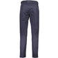 Blue Cotton Men Trouser