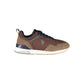 Brown Polyester Men Sneaker