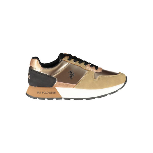 Bronze Polyester Women Sneaker