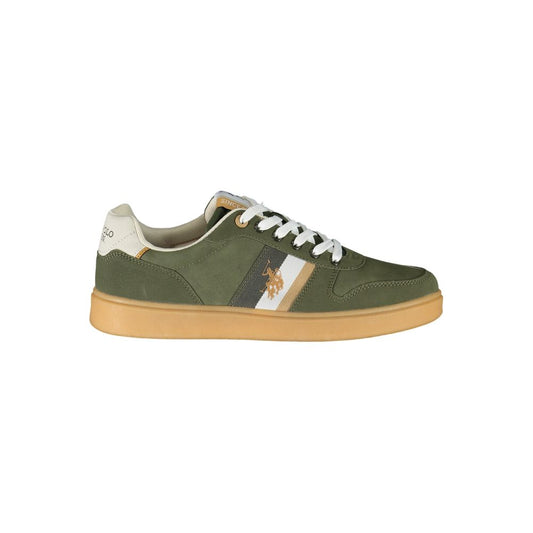 Green Polyethylene Men Sneaker