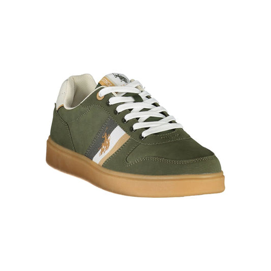 Green Polyethylene Men Sneaker