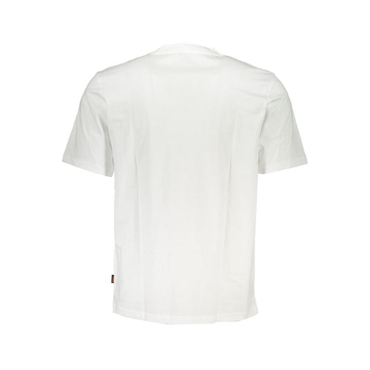 White Cotton Men T-Shirt