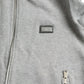 Chic Melange Grey Full-Zip Hooded Sweatshirt