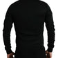 Elegant Full Zip Black Sweater