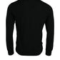 Elegant Black Cashmere Pullover Sweater