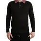 Elegant Wool Pullover Sweater in Brown