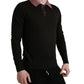 Elegant Wool Pullover Sweater in Brown