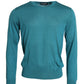 Elegant Silk Crew Neck Pullover Sweater