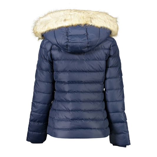 Blue Polyester Women Jacket