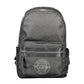 Black Polyethylene Men Backpack