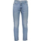 Light Blue Cotton Men Jeans