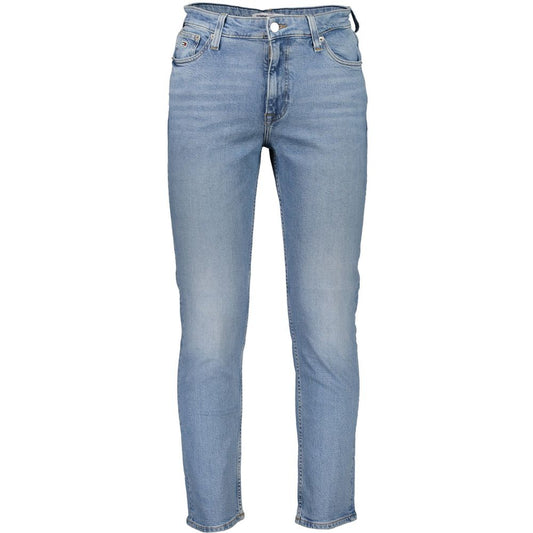 Light Blue Cotton Men Jeans