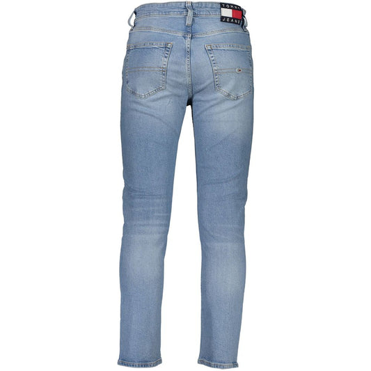 Light Blue Cotton Men Jeans