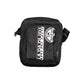 Black Polyester Men Shoulder Bag