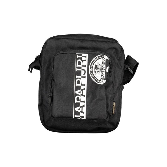 Black Polyester Men Shoulder Bag