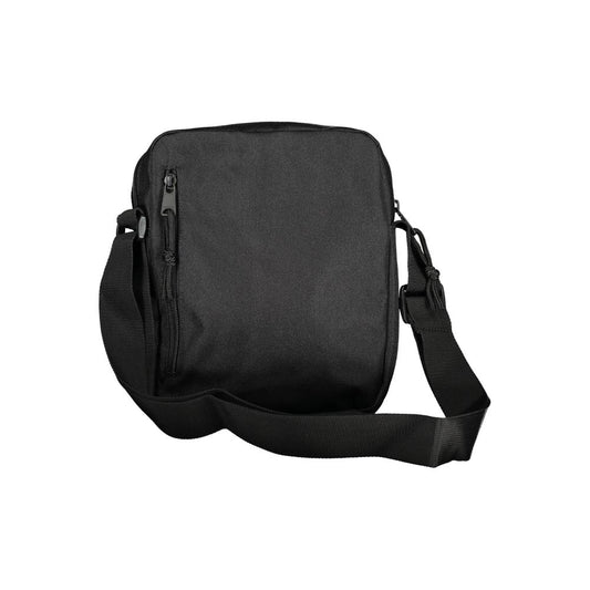 Black Polyester Men Shoulder Bag