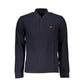Blue Cotton Men Polo Shirt