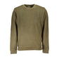 Green Cotton Men Sweater