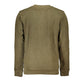 Green Cotton Men Sweater