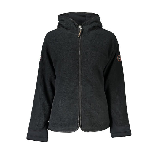 Black Polyester Women Jacket