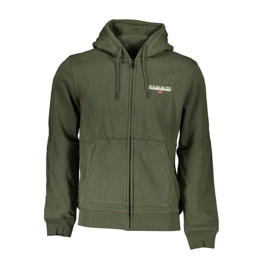 Green Cotton Men Sweater