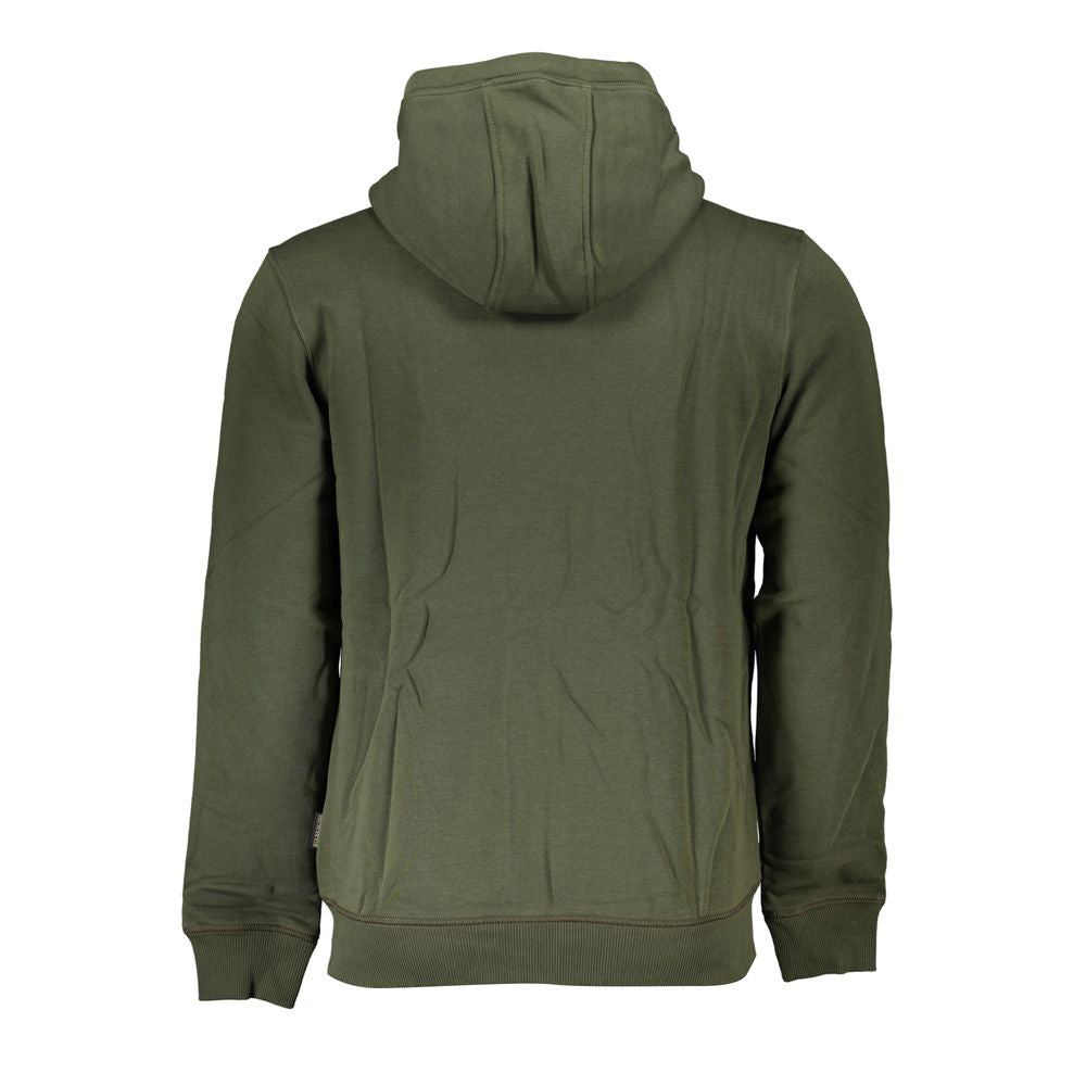 Green Cotton Men Sweater