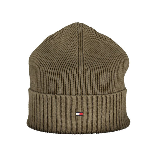 Green Cotton Men Cap