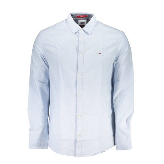 Light Blue Cotton Men Shirt