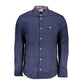 Blue Cotton Men Shirt