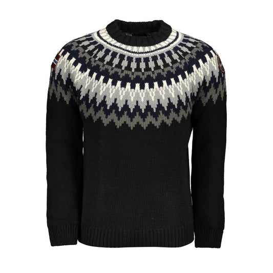 Blue Acrylic Men Sweater