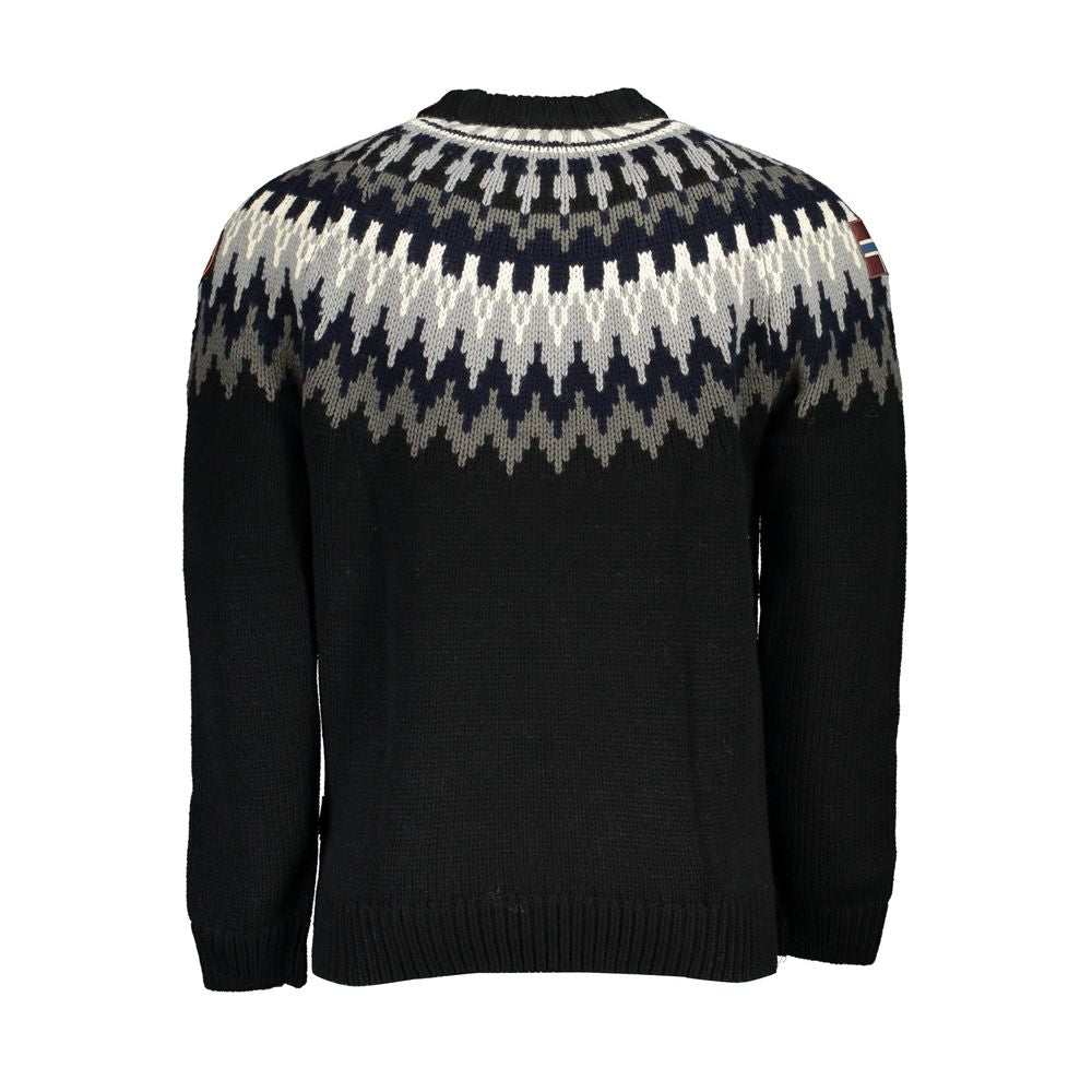 Blue Acrylic Men Sweater