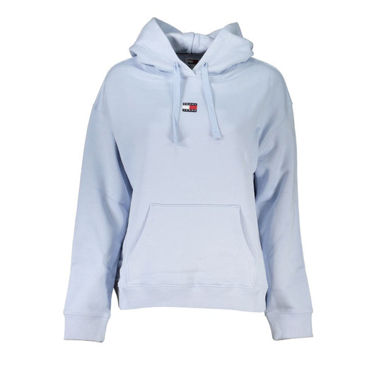 Light Blue Cotton Women Sweater