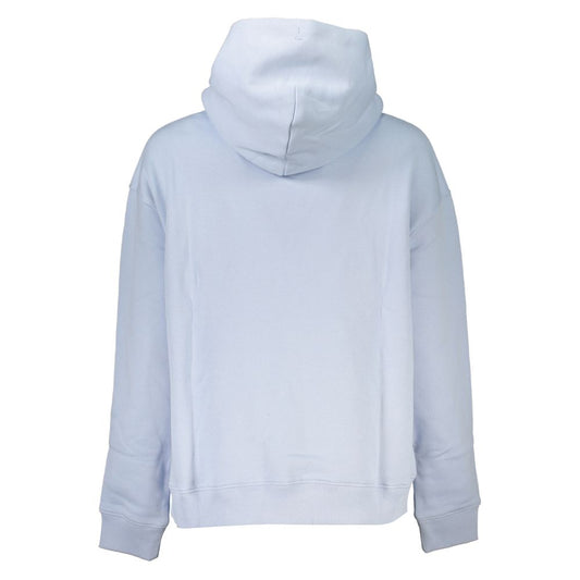 Light Blue Cotton Women Sweater