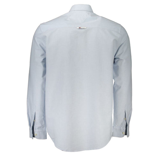 Light Blue Cotton Men Shirt