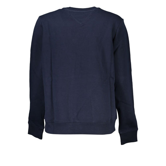 Blue Cotton Women Sweater