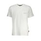 Crisp White Cotton Crew Neck Tee with Pocket Detail