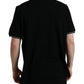 Elegant Black Cotton Polo Tee
