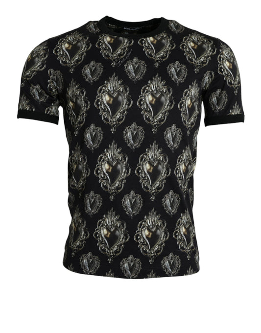 Chic Sacred Heart Crew Neck Tee