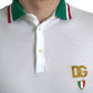 Elegant White Cotton Polo T-Shirt