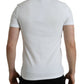 Elegant White Logo Crest Tee