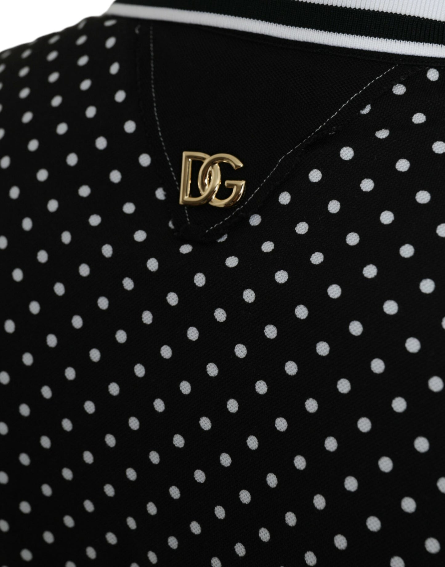 Elegant Striped Cotton Polo T-Shirt