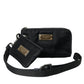 Elegant Black Multifunctional Leather Clutch