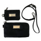 Elegant Black Multifunctional Leather Clutch
