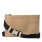 Elegance Redefined Beige Leather Belt Bag