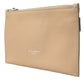 Elegance Redefined Beige Leather Belt Bag