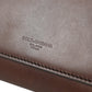 Elegant Brown Leather Shoulder Bag with Gold Detailing