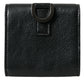 Sleek Lamb Leather Card Holder with Chain Strap