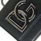 Sleek Lamb Leather Card Holder with Chain Strap