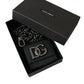 Sleek Lamb Leather Card Holder with Chain Strap