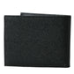 Sleek Black Calf Leather Bifold Wallet